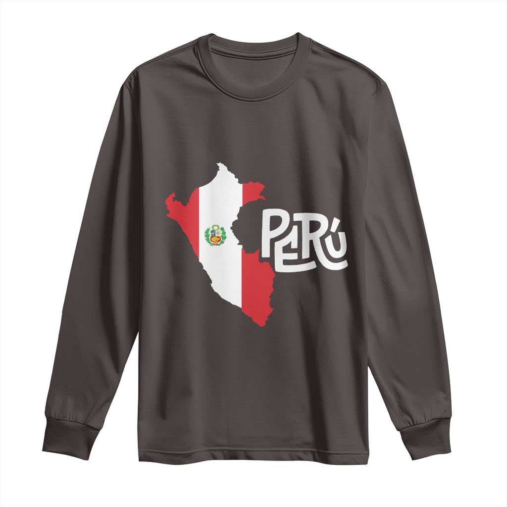 Peruvian Pride Long Sleeve Shirt Peru Est. 1821