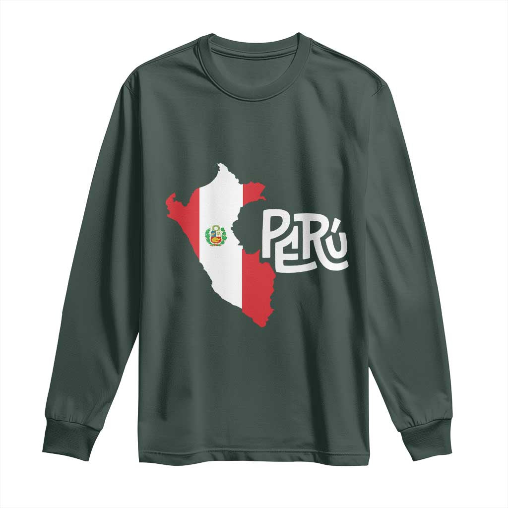 Peruvian Pride Long Sleeve Shirt Peru Est. 1821