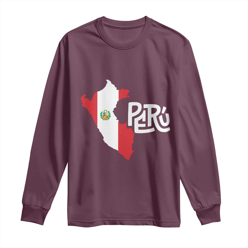 Peruvian Pride Long Sleeve Shirt Peru Est. 1821