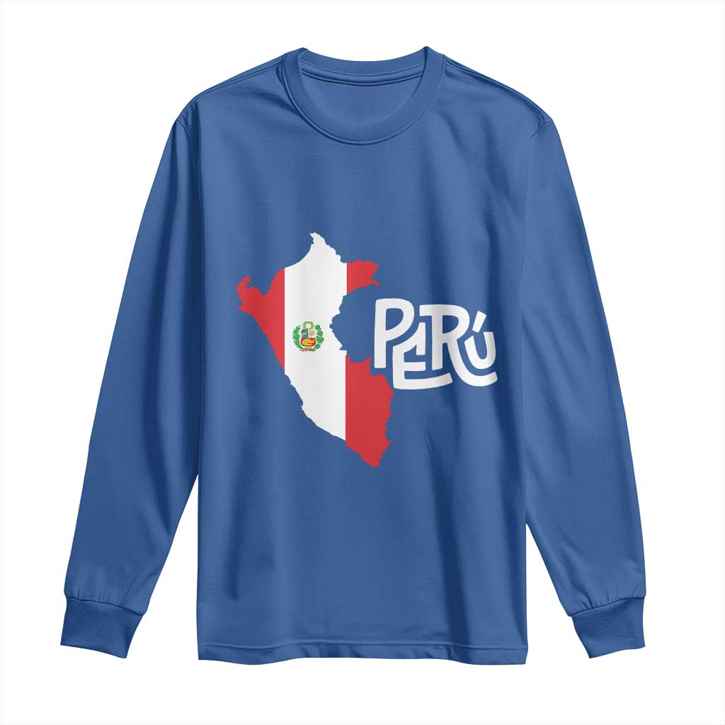 Peruvian Pride Long Sleeve Shirt Peru Est. 1821