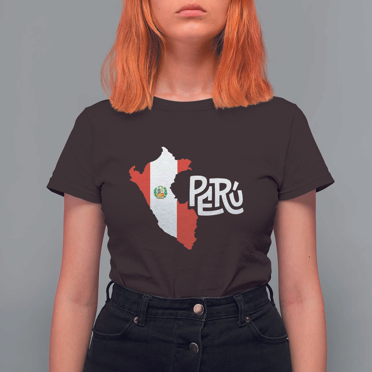Peruvian Pride T Shirt For Women Peru Est. 1821 - Wonder Print Shop