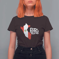 Peruvian Pride T Shirt For Women Peru Est. 1821 - Wonder Print Shop