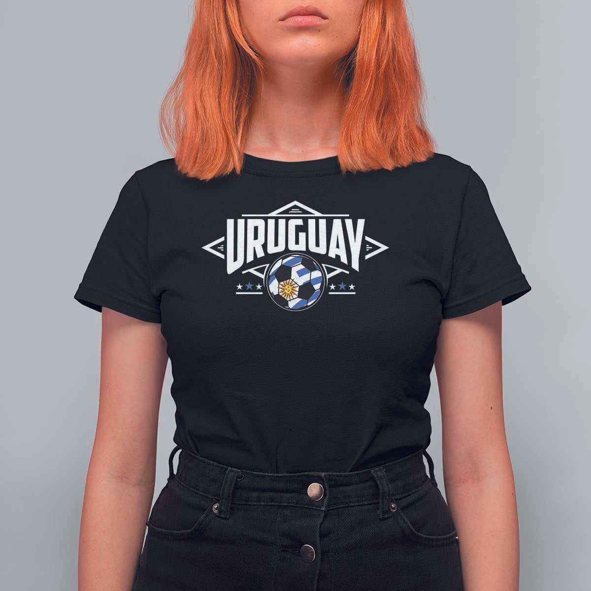 Uruguayan Uruguay Soccer Support T Shirt For Women - Wonder Print Shop