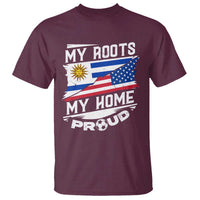 Uruguayan American T Shirt My Roots My Home Proud - Wonder Print Shop
