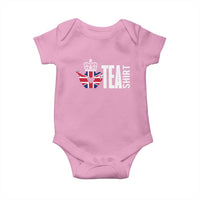 Funny English Tea UK Flag Baby Onesie