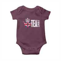 Funny English Tea UK Flag Baby Onesie