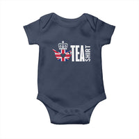 Funny English Tea UK Flag Baby Onesie