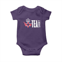 Funny English Tea UK Flag Baby Onesie