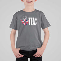 Funny English Tea UK Flag T Shirt For Kid