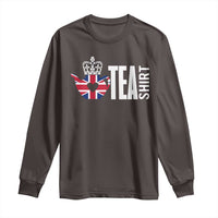 Funny English Tea UK Flag Long Sleeve Shirt