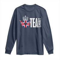 Funny English Tea UK Flag Long Sleeve Shirt