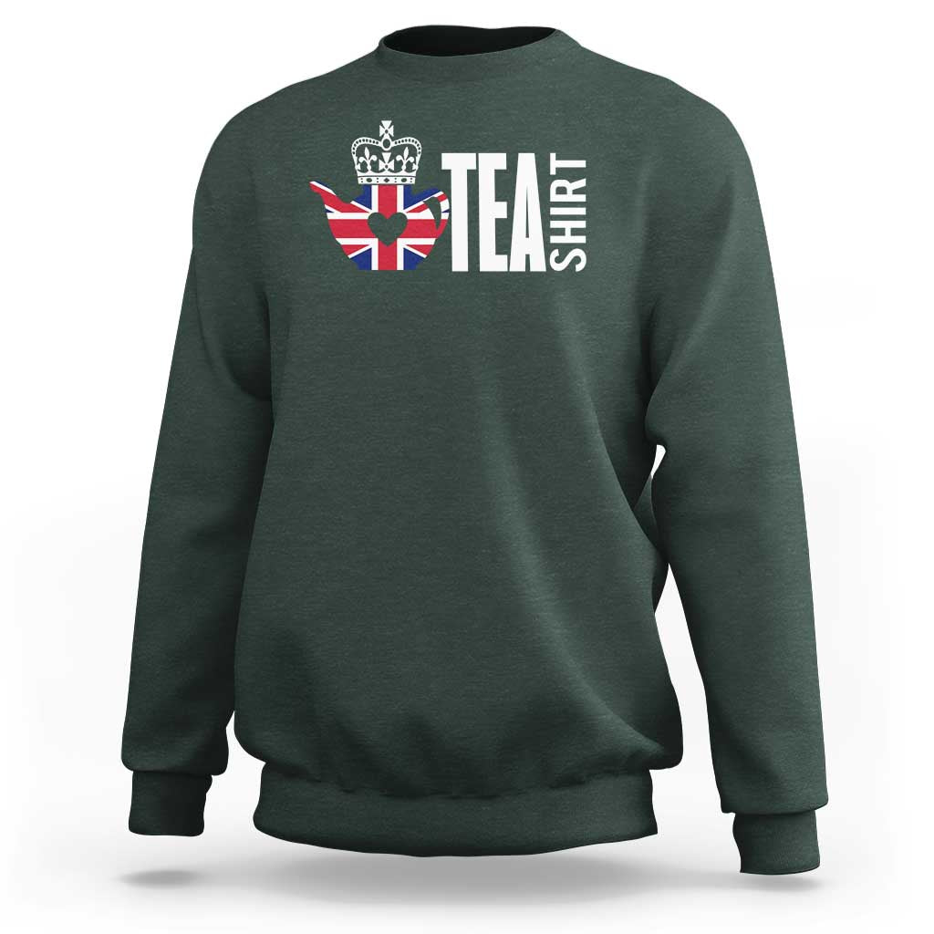 Funny English Tea UK Flag Sweatshirt