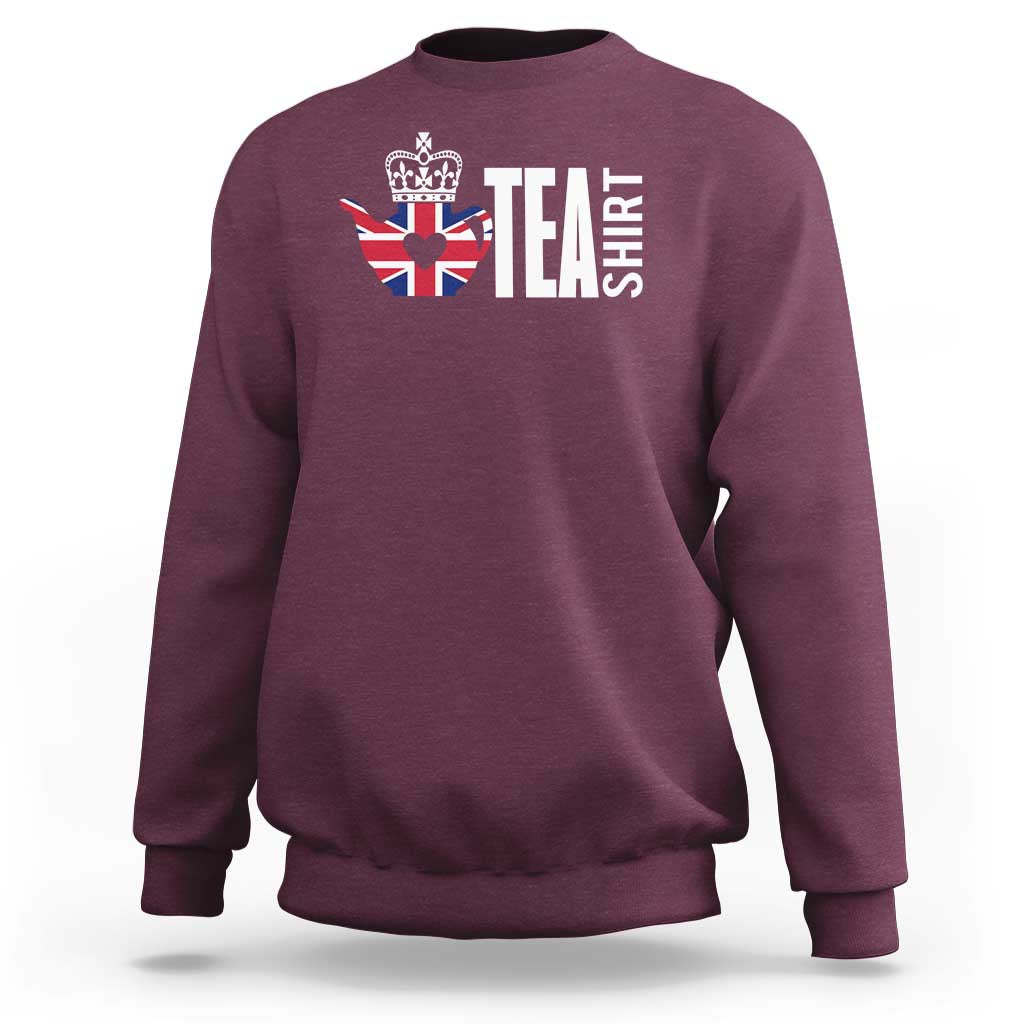 Funny English Tea UK Flag Sweatshirt