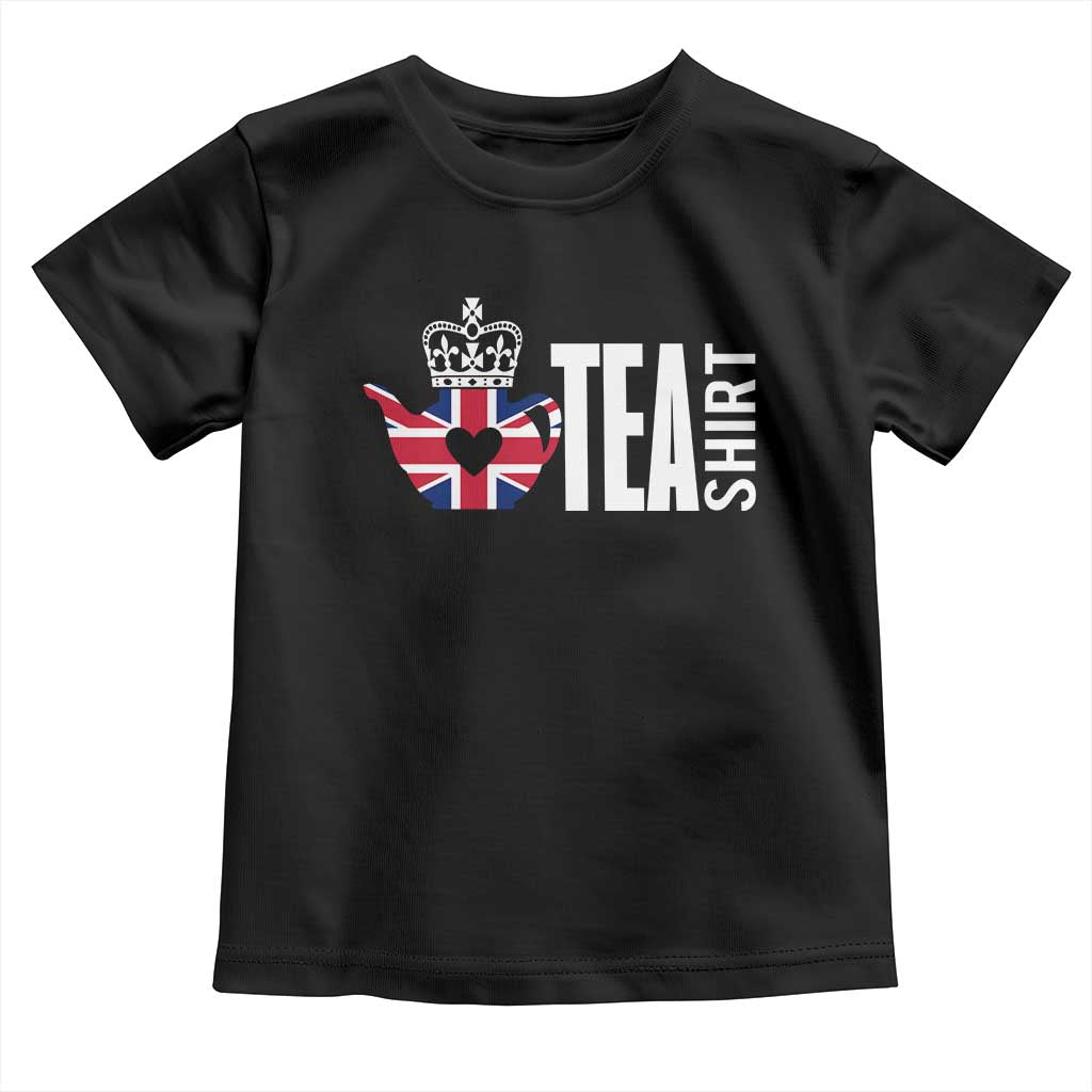 Funny English Tea UK Flag Toddler T Shirt