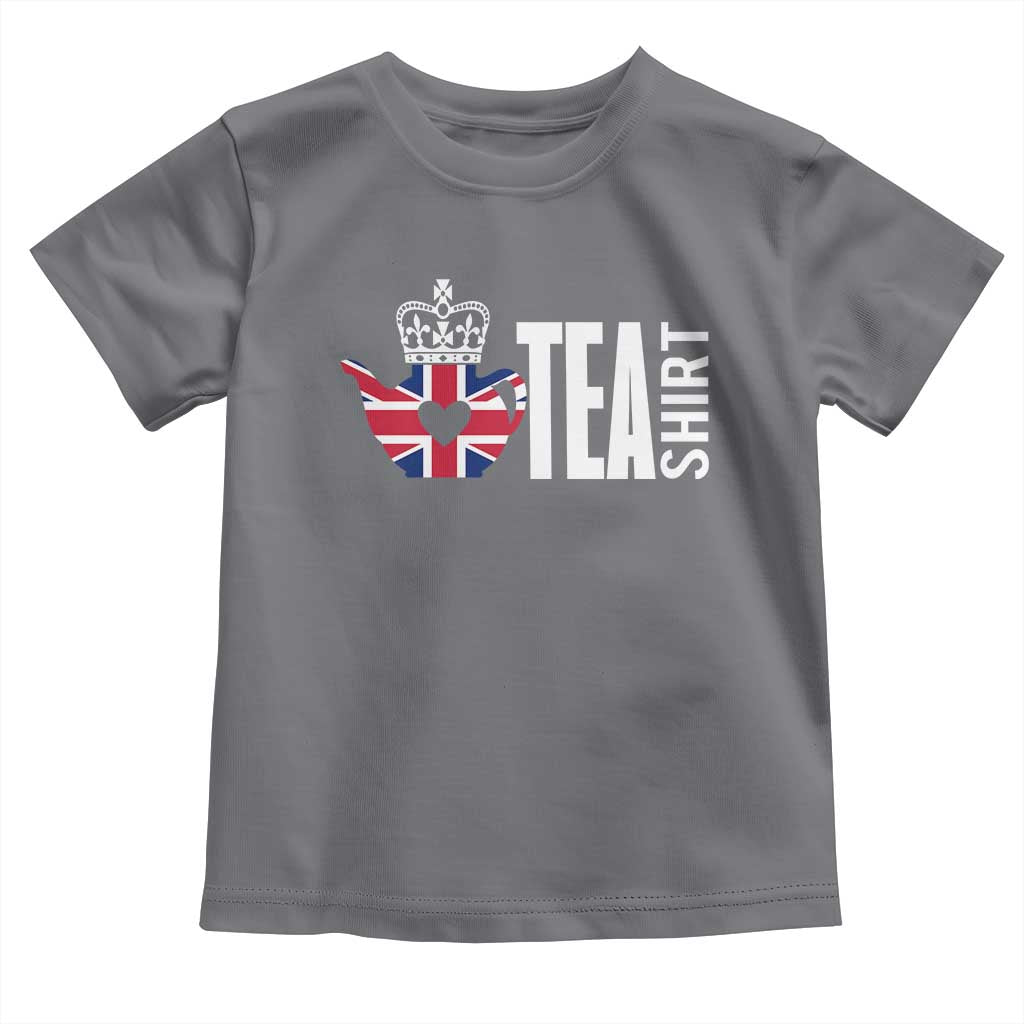 Funny English Tea UK Flag Toddler T Shirt