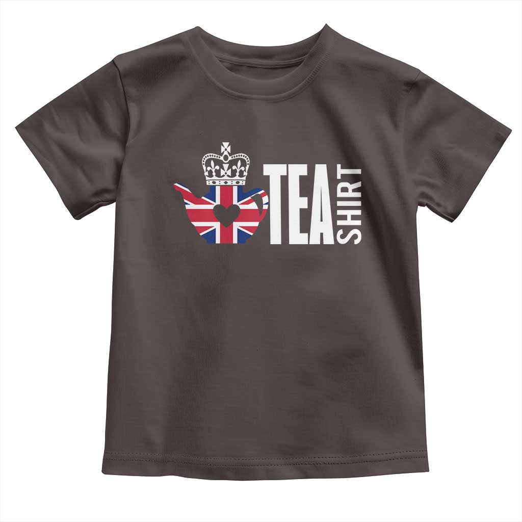 Funny English Tea UK Flag Toddler T Shirt