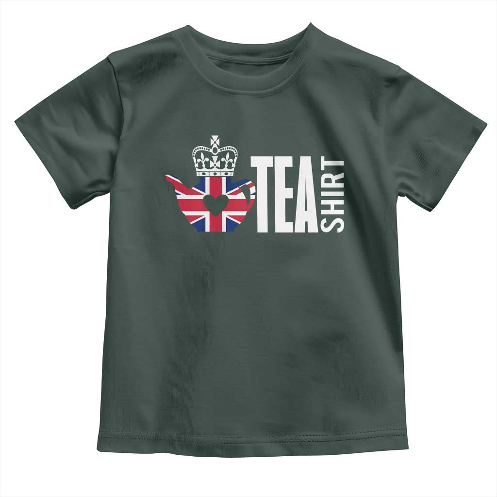 Funny English Tea UK Flag Toddler T Shirt