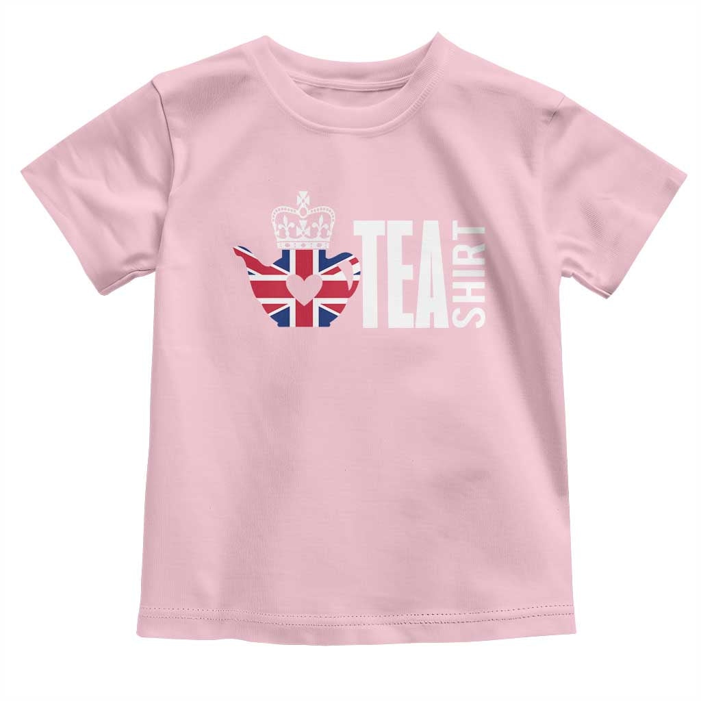 Funny English Tea UK Flag Toddler T Shirt