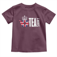Funny English Tea UK Flag Toddler T Shirt