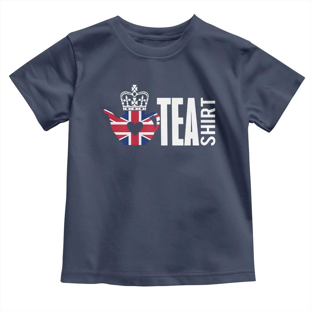 Funny English Tea UK Flag Toddler T Shirt