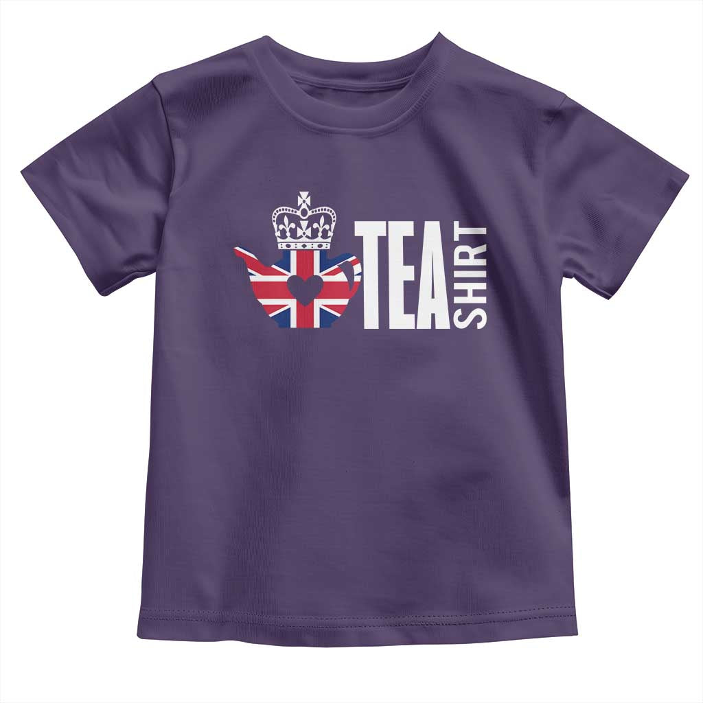 Funny English Tea UK Flag Toddler T Shirt