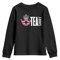 Funny English Tea UK Flag Youth Sweatshirt