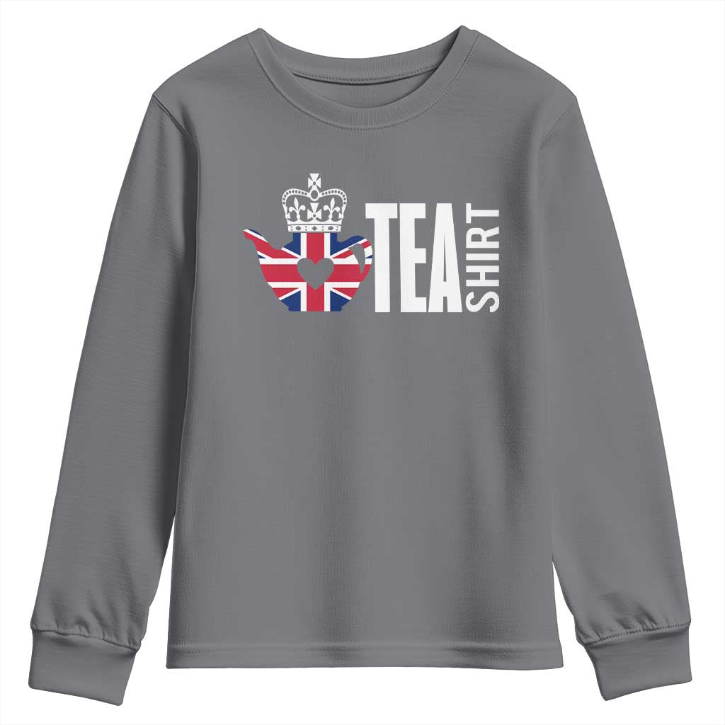 Funny English Tea UK Flag Youth Sweatshirt
