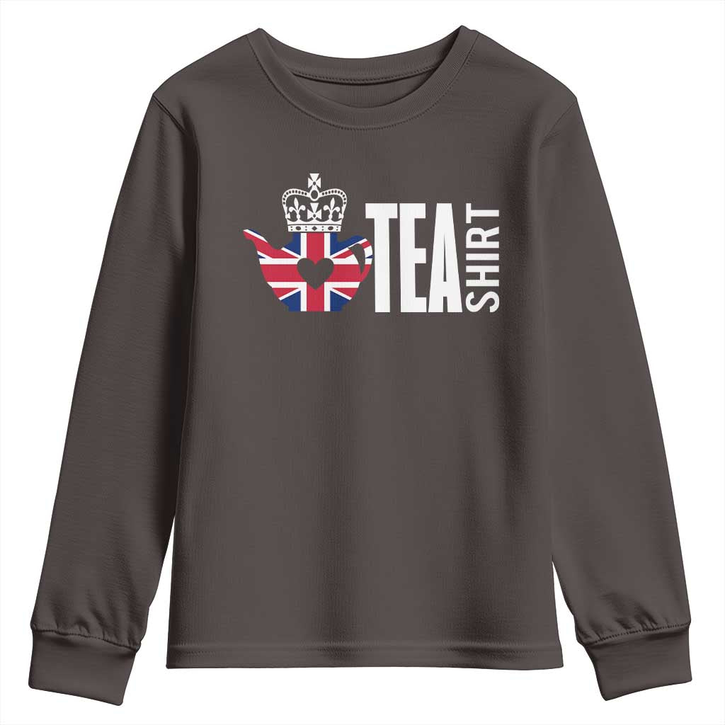 Funny English Tea UK Flag Youth Sweatshirt