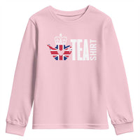 Funny English Tea UK Flag Youth Sweatshirt