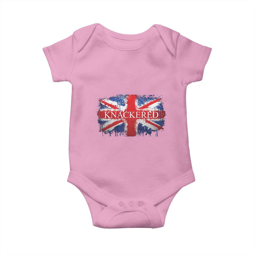 Funny Knackered The UK Flag British Baby Onesie