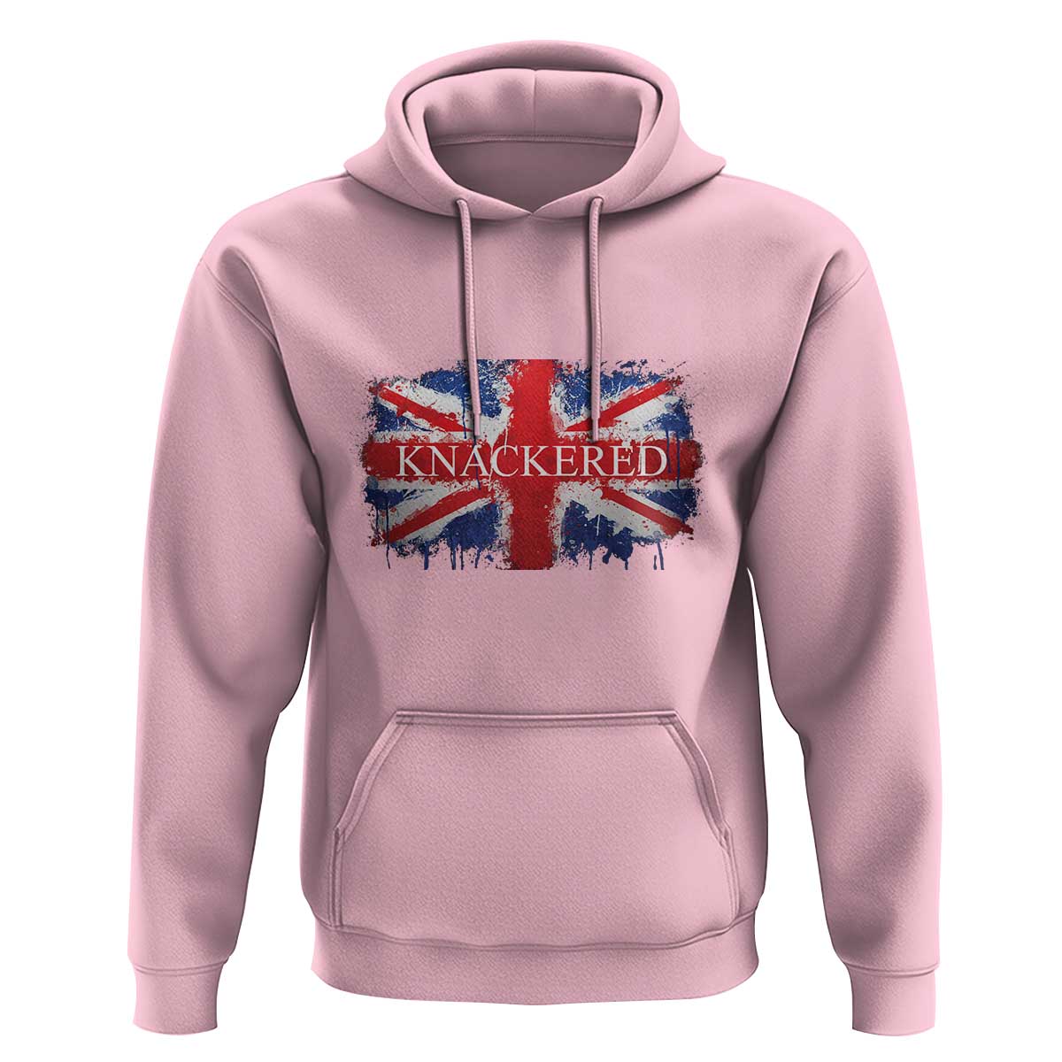 Funny Knackered The UK Flag British Hoodie
