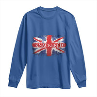 Funny Knackered The UK Flag British Long Sleeve Shirt