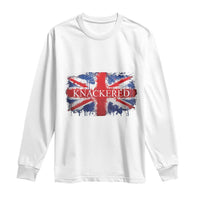 Funny Knackered The UK Flag British Long Sleeve Shirt