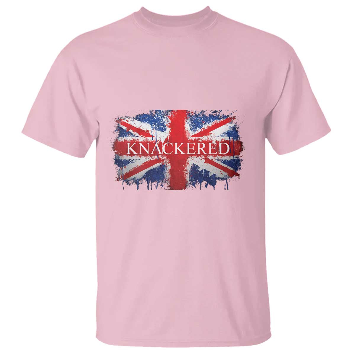 Funny Knackered The UK Flag British T Shirt - Wonder Print Shop
