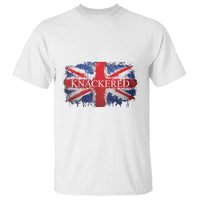 Funny Knackered The UK Flag British T Shirt - Wonder Print Shop
