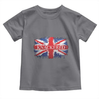 Funny Knackered The UK Flag British Toddler T Shirt