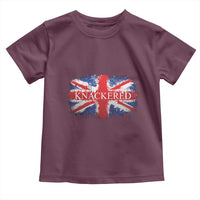 Funny Knackered The UK Flag British Toddler T Shirt