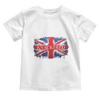 Funny Knackered The UK Flag British Toddler T Shirt