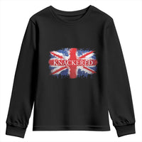 Funny Knackered The UK Flag British Youth Sweatshirt