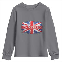 Funny Knackered The UK Flag British Youth Sweatshirt