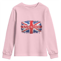 Funny Knackered The UK Flag British Youth Sweatshirt