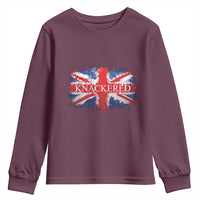 Funny Knackered The UK Flag British Youth Sweatshirt