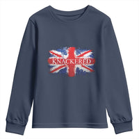 Funny Knackered The UK Flag British Youth Sweatshirt