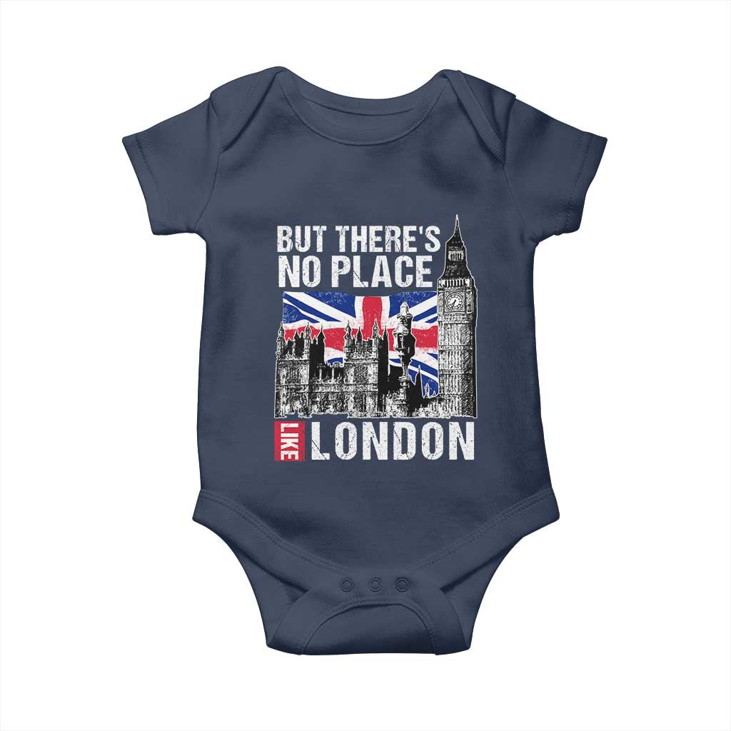 Traveling London Trip Baby Onesie But There's No Place Like London