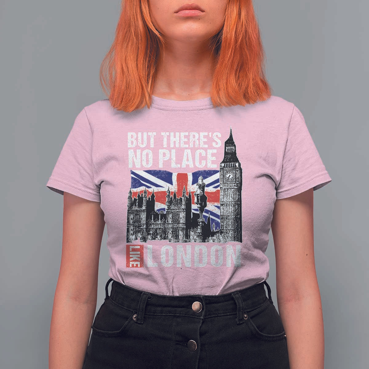Traveling London Trip T Shirt For Women But There's No Place Like London - Wonder Print Shop