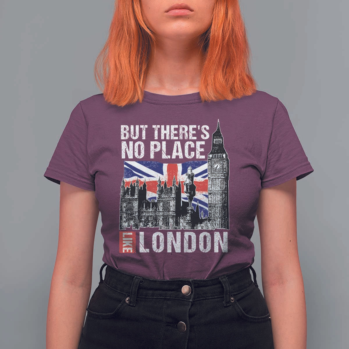 Traveling London Trip T Shirt For Women But There's No Place Like London - Wonder Print Shop