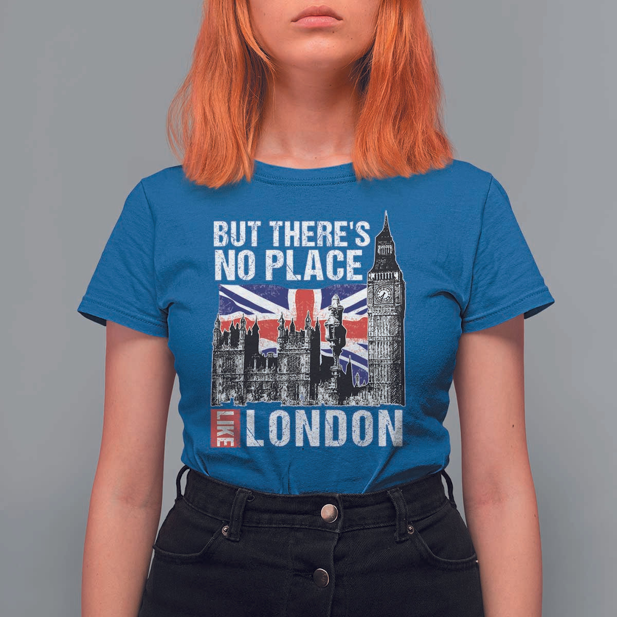 Traveling London Trip T Shirt For Women But There's No Place Like London - Wonder Print Shop