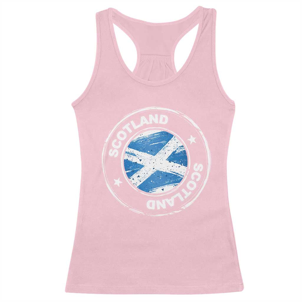 Scotland Flag Scottish Pride Racerback Tank Top