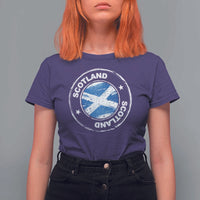Scotland Flag Scottish Pride T Shirt For Women - Wonder Print Shop