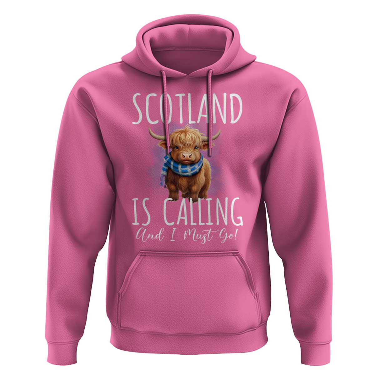 Scotland is Calling and I must Go Highland Cow Hoodie